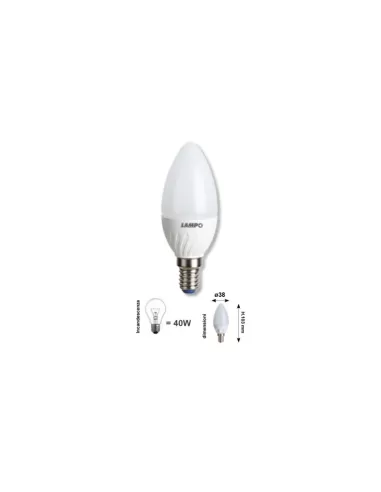 Lampo ol30ecoe14bc LED-Lampe 4 5 W E14 230 V 3000 K Oliv